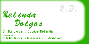 melinda dolgos business card